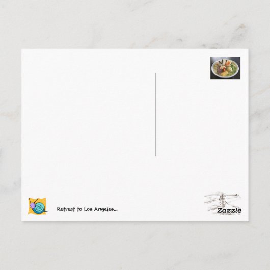 うーん食事… ポストカード (裏面)