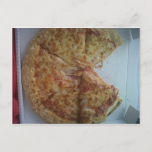 うーん…..ピザ ポストカード