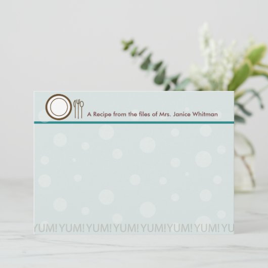 うーん！レシピカード (スタンド正面)