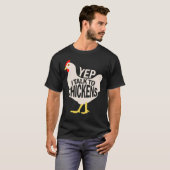 えぇ~チキンと話す Tシャツ (正面フル)