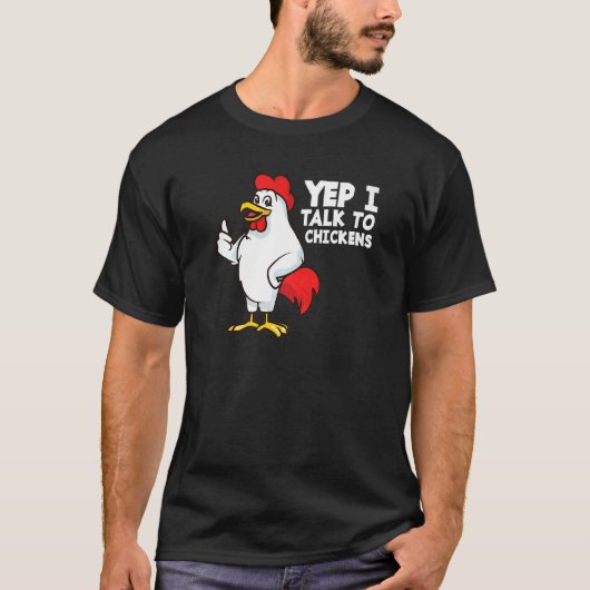 えぇ~チキンと話す Tシャツ (正面)