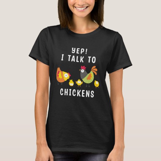 えぇ~チキンと話す Tシャツ (正面)