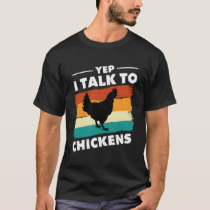 ええかわいいチキンバおもしろいッフと話す Tシャツ
