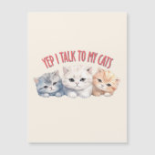 ええっと猫と話しますかわいいトリオ猫デザイン (正面)