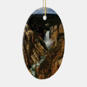 ええイエローストーンの滝 セラミックオーナメント (右)