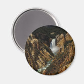 ええイエローストーンの滝 マグネット (正面/裏面)