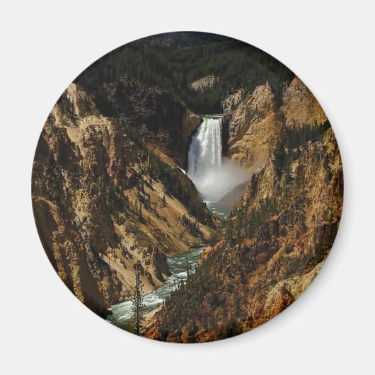 ええイエローストーンの滝 マグネット (正面)