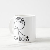 ええボスの激怒の漫画のミームのように コーヒーマグカップ (正面左)