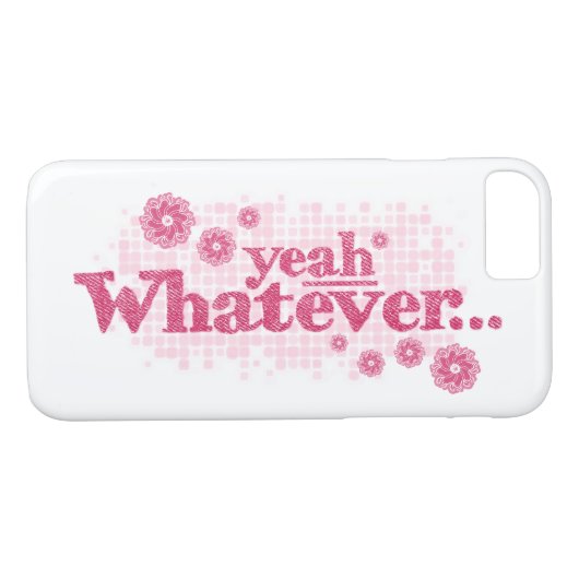 ええ何でもスローガン赤と白の電話ケース Case-Mate iPhoneケース (裏面(横))