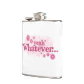 ええ何でもピンクレディーススローガンお尻フラスコ フラスク (左)