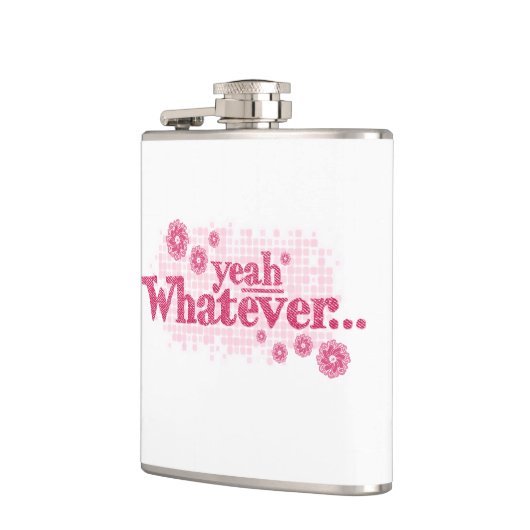 ええ何でもピンクレディーススローガンお尻フラスコ フラスク (左)