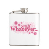 ええ何でもピンクレディーススローガンお尻フラスコ フラスク (正面)