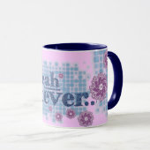 ええ何でも…デニムブルー&ピンクマ10代のグ マグカップ (正面右)