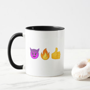 ええ地獄! パーソナライズなEmojiのコーヒー・マグ マグカップ