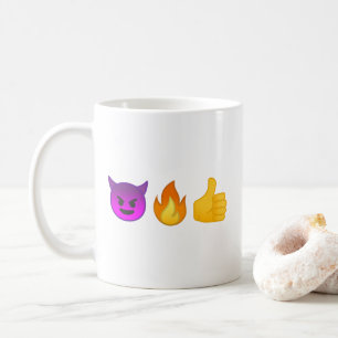 ええ地獄! Personalized Emojiのコーヒー・マグ コーヒーマグカップ