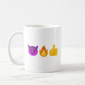 ええ地獄! |Personalized Emojiのコーヒー・マグ コーヒーマグカップ (左)