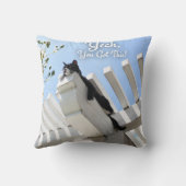 ええ得この猫励ましのスローガン クッション (裏面)