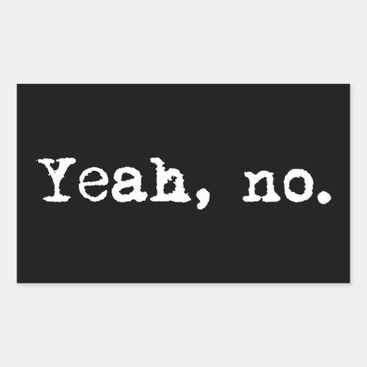 ええ、いいえ 長方形シール (正面)