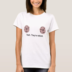 ええ-それらは自然です。 (ピンク) Tシャツ