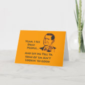 ええ、私は死んだ人々の挨拶状を見ます カード (正面)