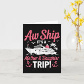 ええ、船に乗るの！母と娘のクルーズ旅行 カード (黄色い花)