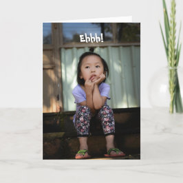 ええ、遅れた誕生日カードだ サンキューカード