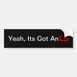 ええ、LS得られる バンパーステッカー