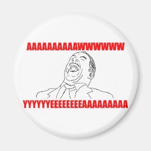 ええawwwwの激怒の喜劇的なlolのrofl マグネット