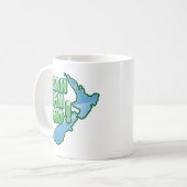 ええnah BROニュージーランドのキーウィのオークランドのデザイン コーヒーマグカップ (正面左)