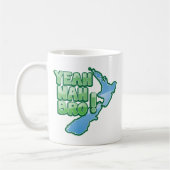 ええnah BROニュージーランドのキーウィのオークランドのデザイン コーヒーマグカップ (左)