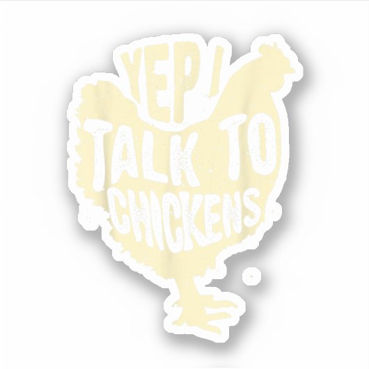 えおもしろいえ～鶏ギフト動物のホークールスと話す シール (正面)