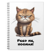 えさ、くれよ人間！ 面白い ノートブック (正面)