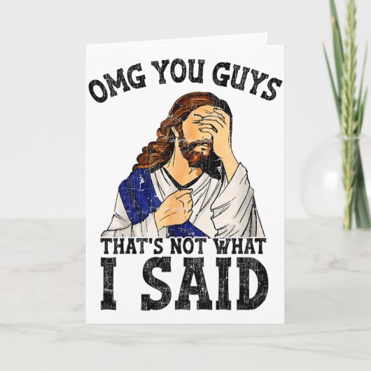 えっと皆さん、それは私が言ったことじゃない  カード (正面)