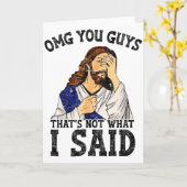 えっと皆さん、それは私が言ったことじゃない  カード (黄色い花)