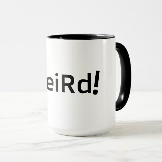 えっと、それが風変わりおもしろい引用文 マグカップ (正面右)