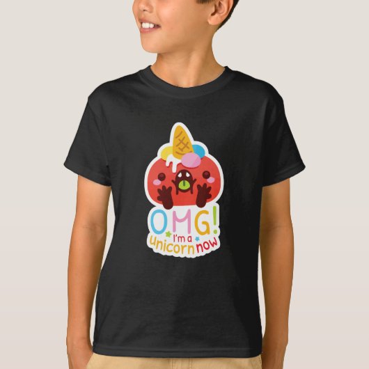 えっ、今私はユニコーンになったの! Tシャツ (正面)