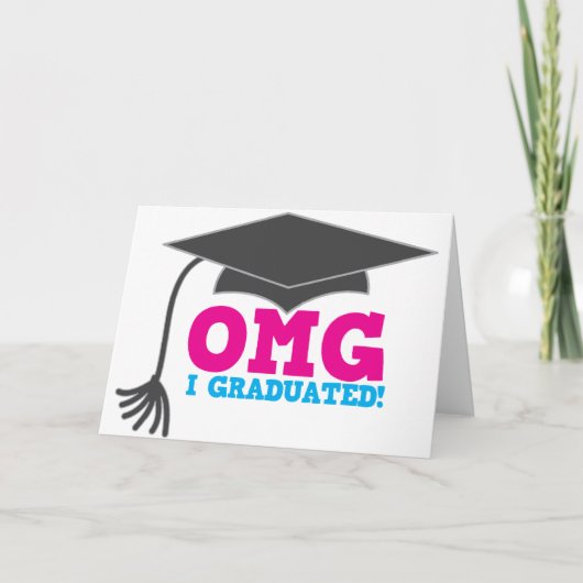 えっ、卒業した！ 案内状 (正面)