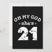 えっ、彼女21歳なの 招待状 (正面)