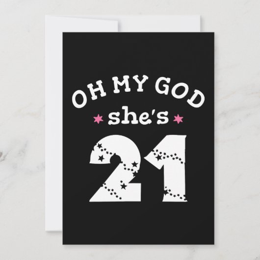 えっ、彼女21歳なの 招待状 (正面)