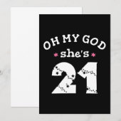 えっ、彼女21歳なの 招待状 (正面/裏面)