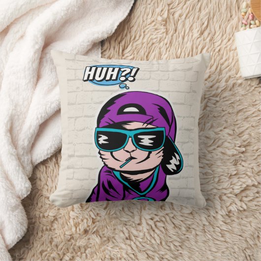 えっ？猫質問 クッション (ブランケット)