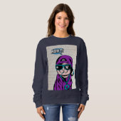 えっ？猫質問 スウェットシャツ (正面フル)