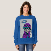 えっ？猫質問 スウェットシャツ (正面フル)