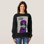 えっ？猫質問 スウェットシャツ (正面フル)