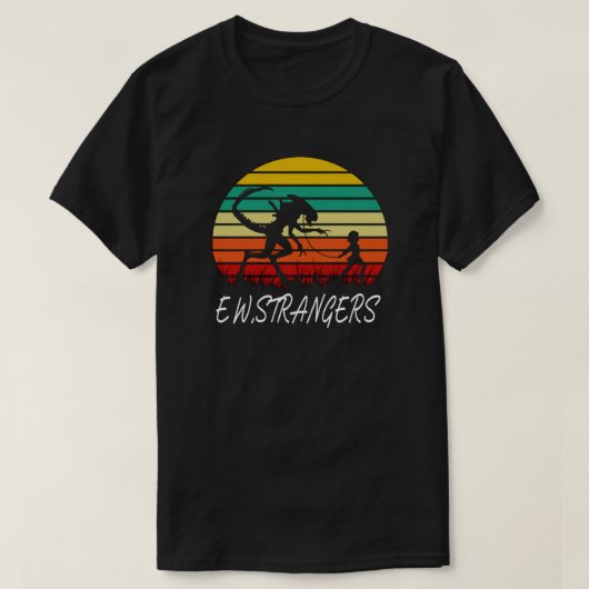 えっ、知らない人たち Tシャツ (デザイン正面)