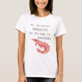 えびっぽくて最高なパパ・ママへ Tシャツ (正面)