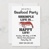 えび魚の海鮮パーティー 招待状 (正面)