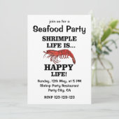 えび魚の海鮮パーティー 招待状 (スタンド正面)