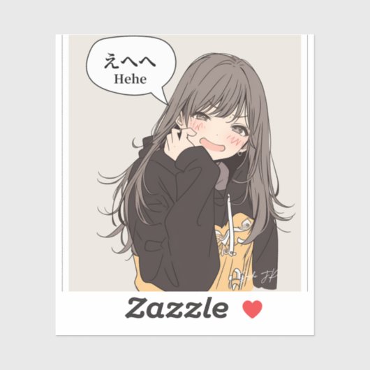 えへへステッカー｜寿司娘シール シール (シート)