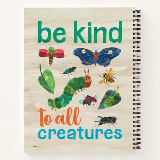 えらいのら caterpillar | すべての生き物に優しくしよう ノートブック (裏面)